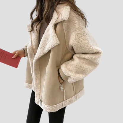 Elarova | Lockere Pelzwolljacke für Damen