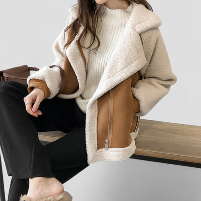 Elarova | Lockere Pelzwolljacke für Damen