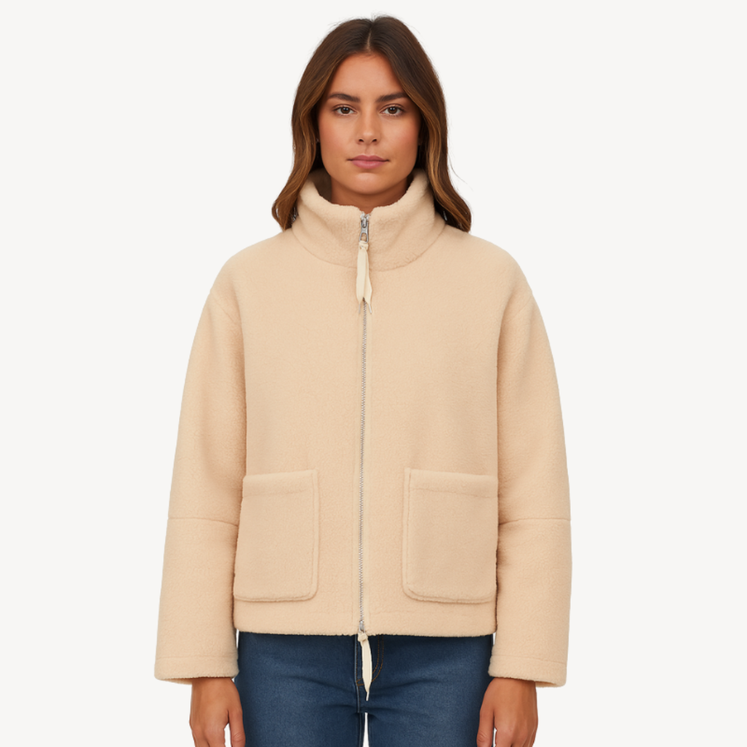 Elarova | Lockere Vintage-Reißverschlussjacke für Damen