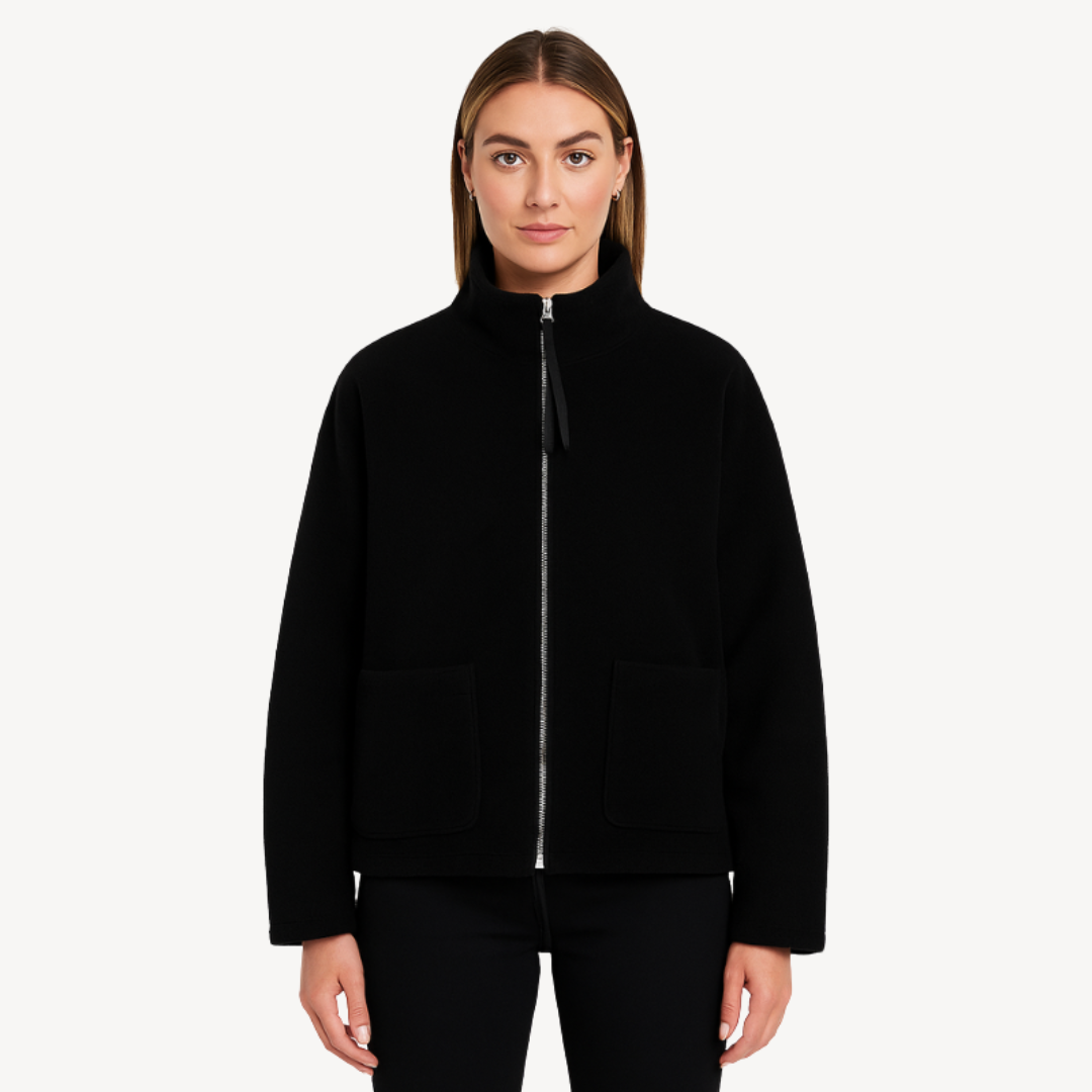 Elarova | Lockere Vintage-Reißverschlussjacke für Damen