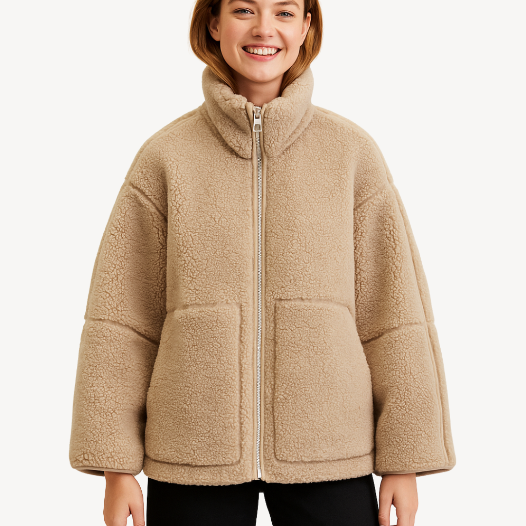 Elarova | Lockere Vintage-Reißverschlussjacke für Damen