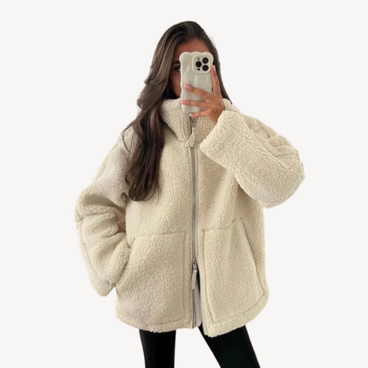 Elarova | Lockere Vintage-Reißverschlussjacke für Damen