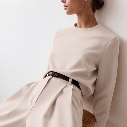 Elarova | Lockeres Set aus langen Ärmeln und Hosen für Damen