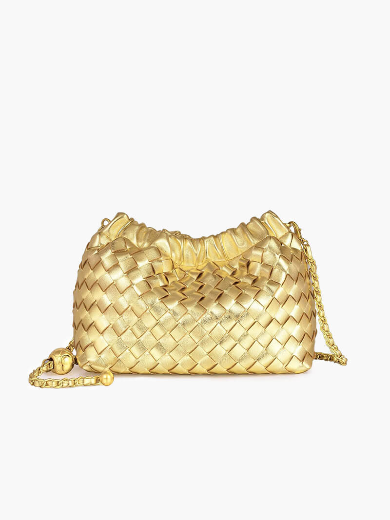 Elarova | Luxuriöse Damen Tasche Mit Goldener Kette