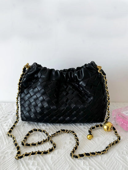 Elarova | Luxuriöse Damen Tasche Mit Goldener Kette