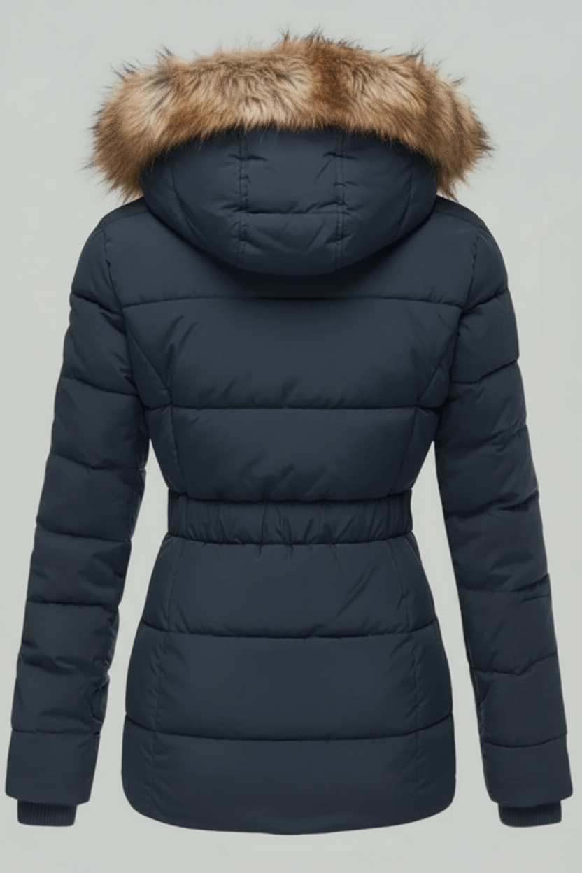Elarova | Luxuriöse DamenSteppjacke aus Kunstpelz