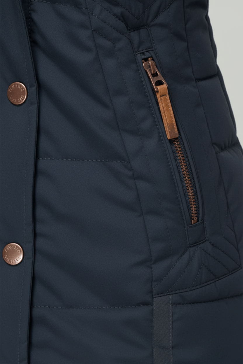 Elarova | Luxuriöse DamenSteppjacke aus Kunstpelz