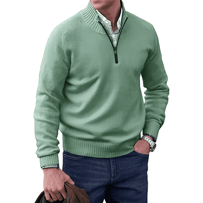 Elarova | Luxuriöser Half-Zip-Pullover für Herren