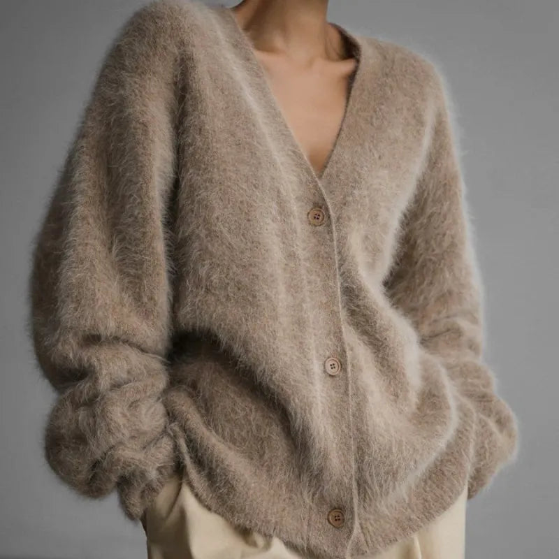 Elarova | Luxus Kaschmir Cardigan für Frauen | Couture Gestrickte Weste