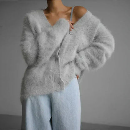 Elarova | Luxus Kaschmir Cardigan für Frauen | Couture Gestrickte Weste