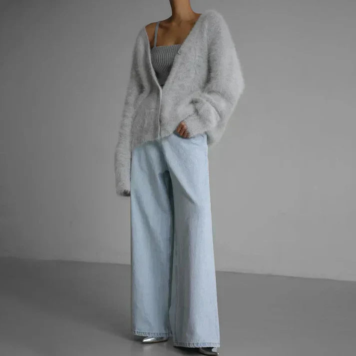 Elarova | Luxus Kaschmir Cardigan für Frauen | Couture Gestrickte Weste