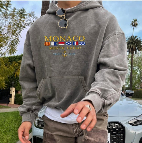 Elarova | Luxus Monaco Yachtclub Kapuzenpulli