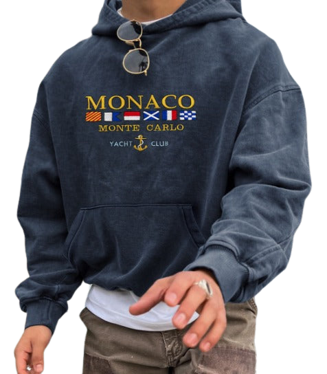 Elarova | Luxus Monaco Yachtclub Kapuzenpulli