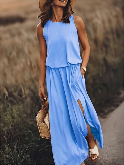 Elarova | Maxi Kleid - Einfaches Modal Boho Kleid in verschiedenen Farben