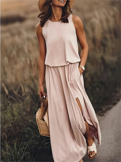 Elarova | Maxi Kleid - Einfaches Modal Boho Kleid in verschiedenen Farben