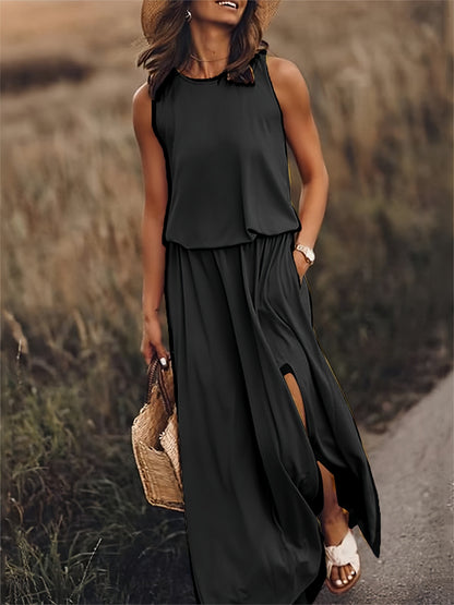 Elarova | Maxi Kleid - Einfaches Modal Boho Kleid in verschiedenen Farben