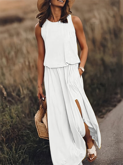 Elarova | Maxi Kleid - Einfaches Modal Boho Kleid in verschiedenen Farben