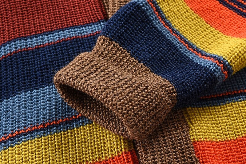 Elarova | Mehrfarbige Strickjacke für Herren