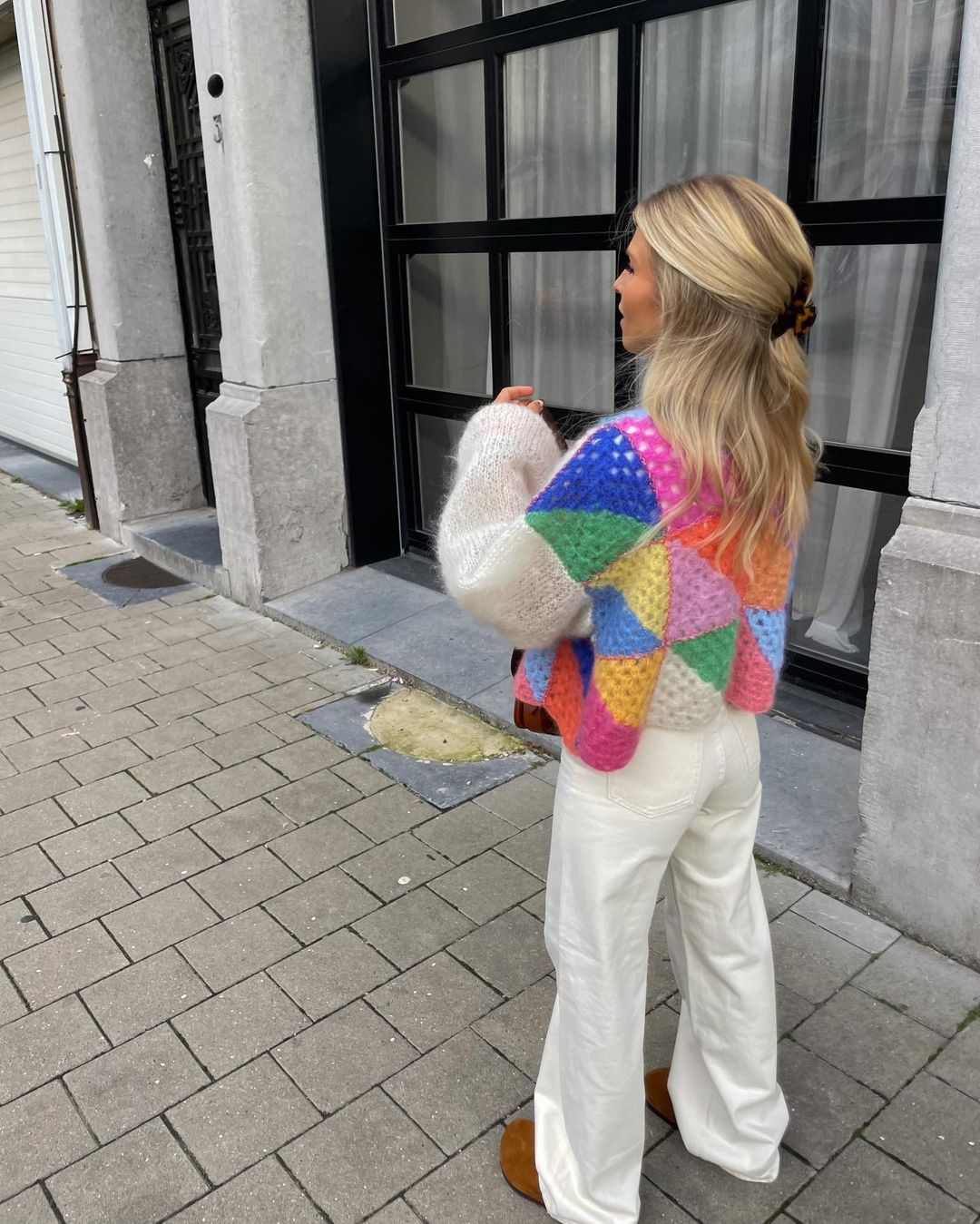 Elarova | Mehrfarbiger Cardigan Für Frauen