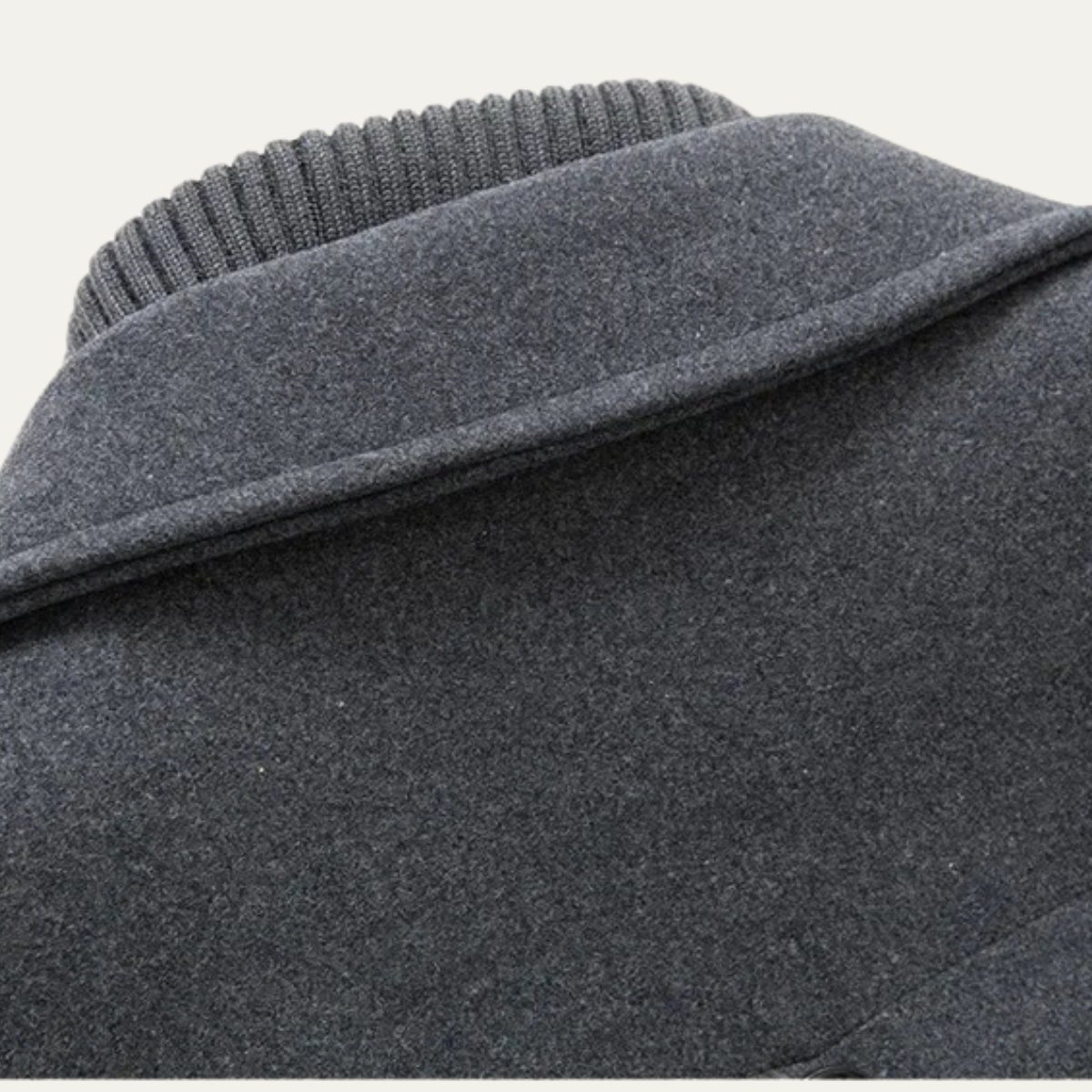 Elarova | Mehrlagiger Herren-Peacoat mit Stehkragen