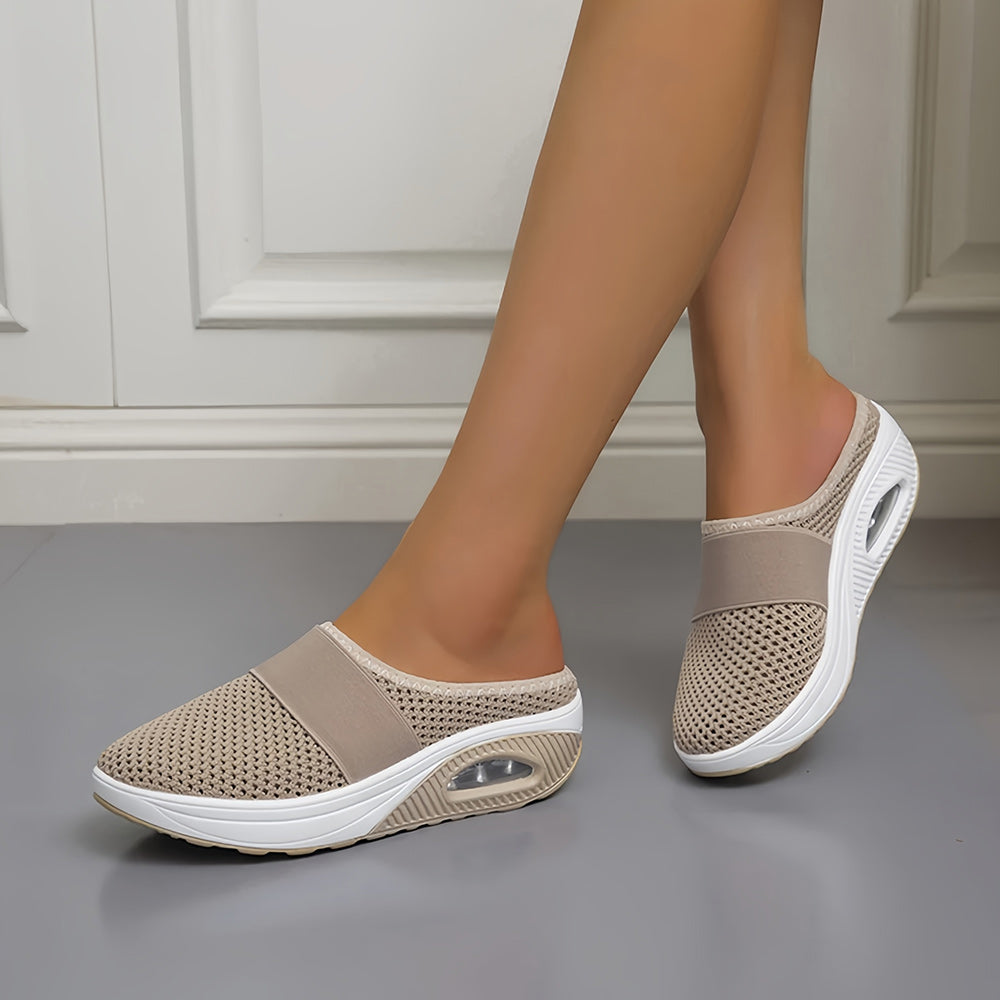 Elarova | Mesh Obermaterial dicke Sohle Hausschuh