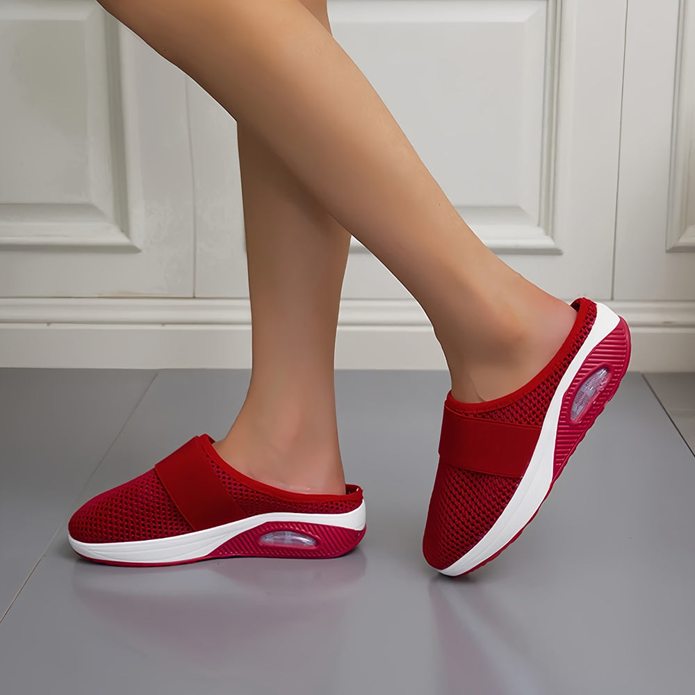 Elarova | Mesh Obermaterial dicke Sohle Hausschuh