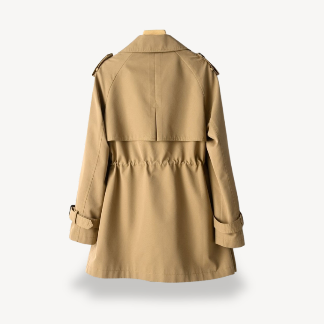Elarova | Midi-Trenchcoat aus Baumwolle für Damen