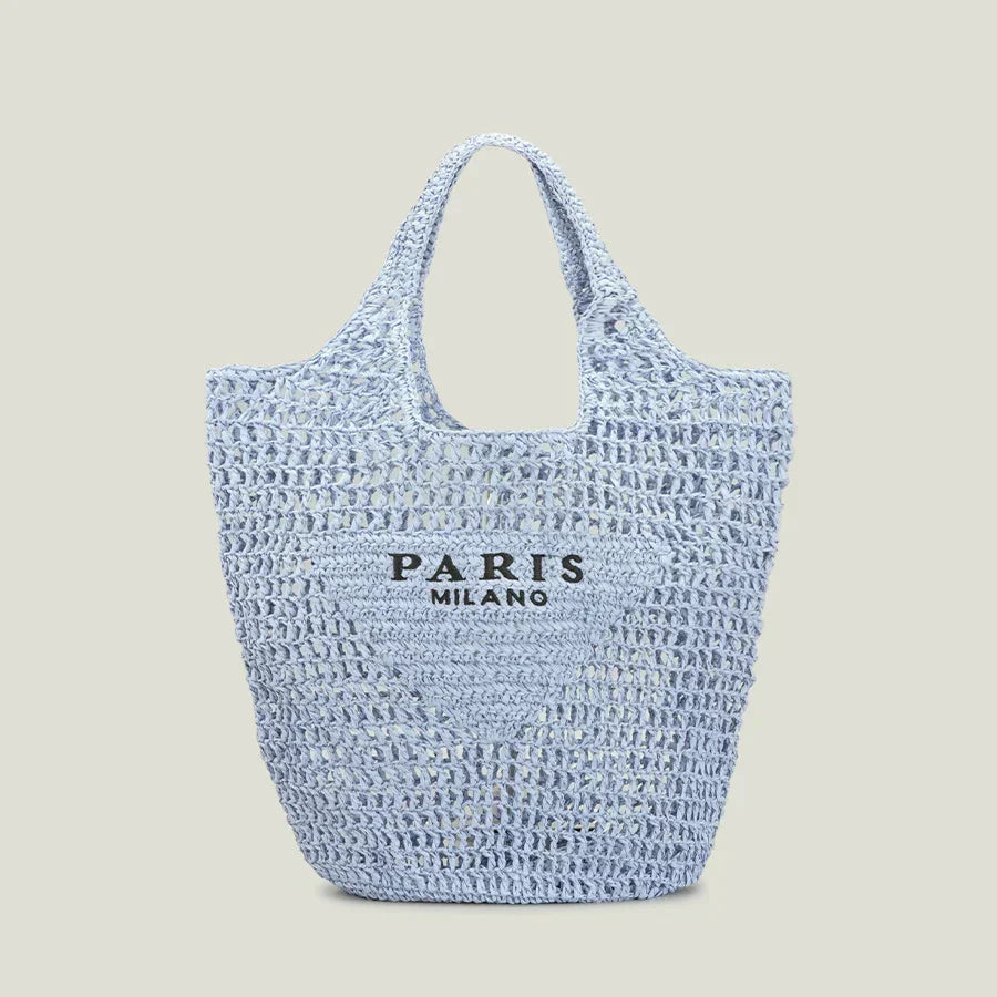 Elarova | Milano Handgewebte Tasche mit und MilanoAufdruck