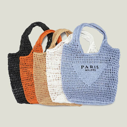 Elarova | Milano Handgewebte Tasche mit und MilanoAufdruck