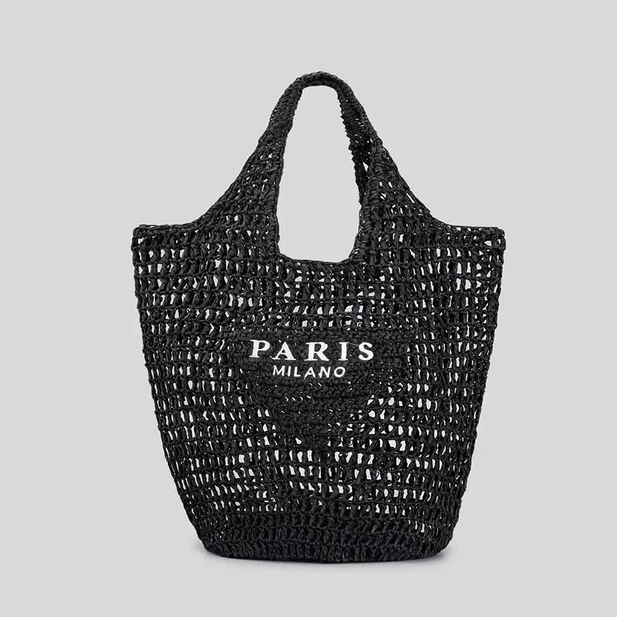 Elarova | Milano Handgewebte Tasche mit und MilanoAufdruck