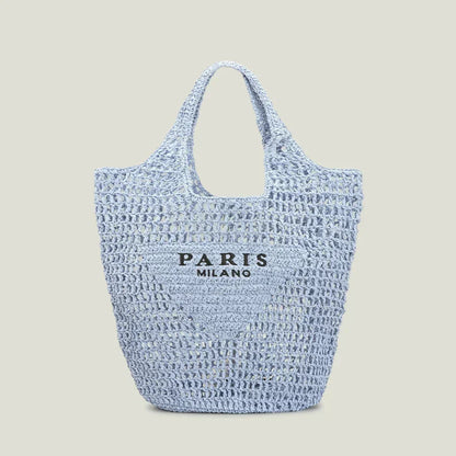 Elarova | Milano Handgewebte Tasche mit und MilanoAufdruck