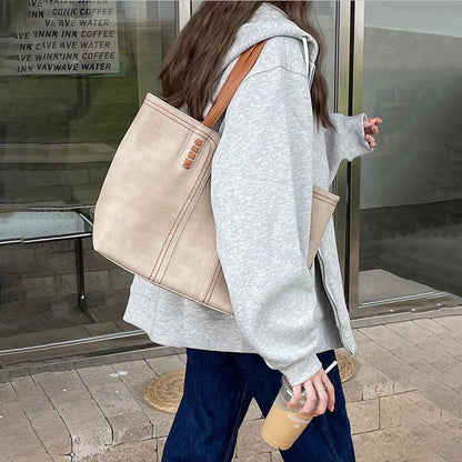 Elarova | Minimalistische Kunstleder Tragetasche für Frauen