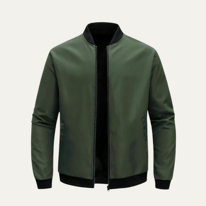 Elarova | Minimalistische, leichte Herren-Bomberjacke mit Reißverschluss