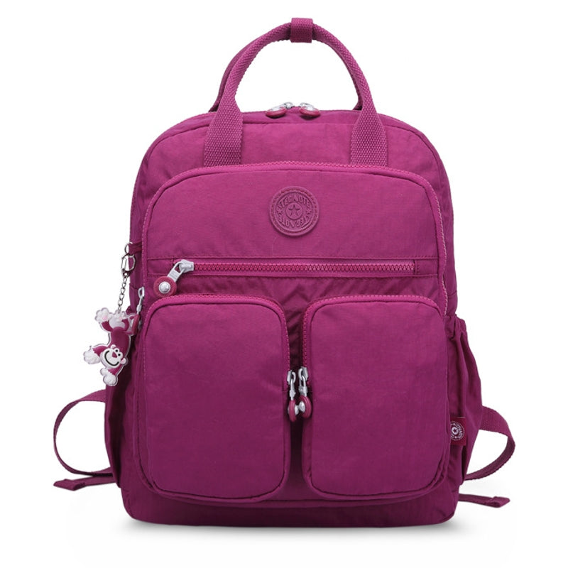 Elarova | Mode Frau wasserdichter Nylon leichter Rucksack