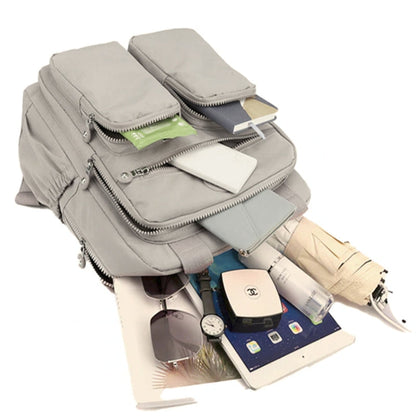 Elarova | Mode Frau wasserdichter Nylon leichter Rucksack