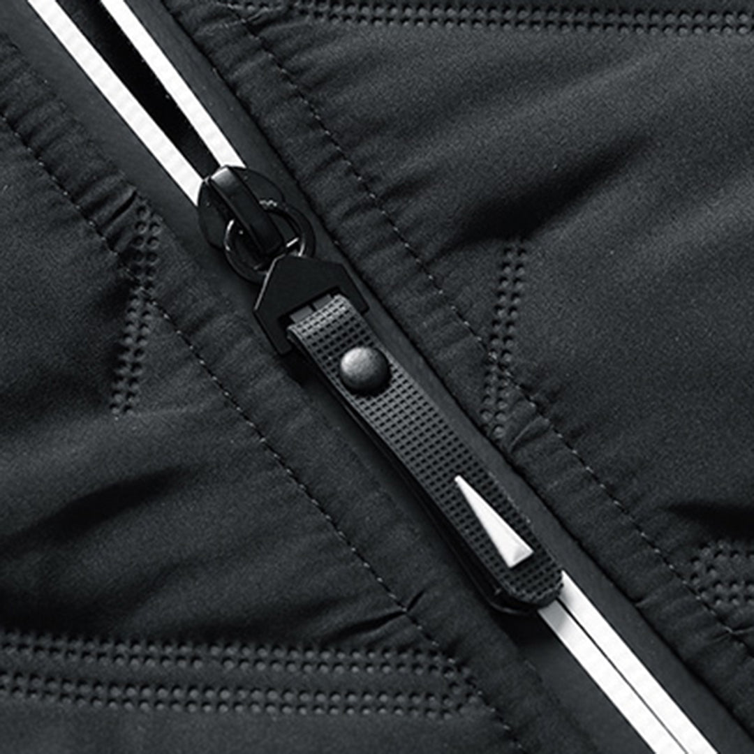 Elarova | Moderne Herren-Steppjacke Mit Reißverschluss Und Stehkragen