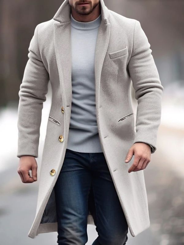 Elarova | Moderne Herrenjacke Mit Knöpfen