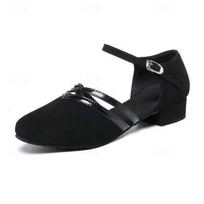 Elarova | Moderne Tanzschuhe für Damen Schwarz Hochwertiges Wildleder