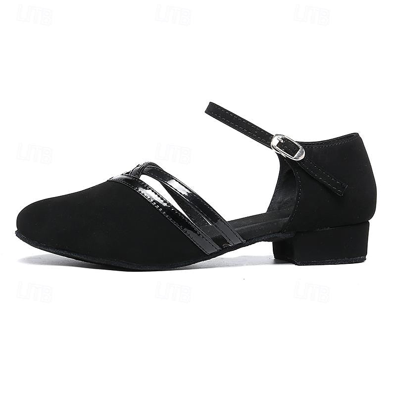 Elarova | Moderne Tanzschuhe für Damen Schwarz Hochwertiges Wildleder