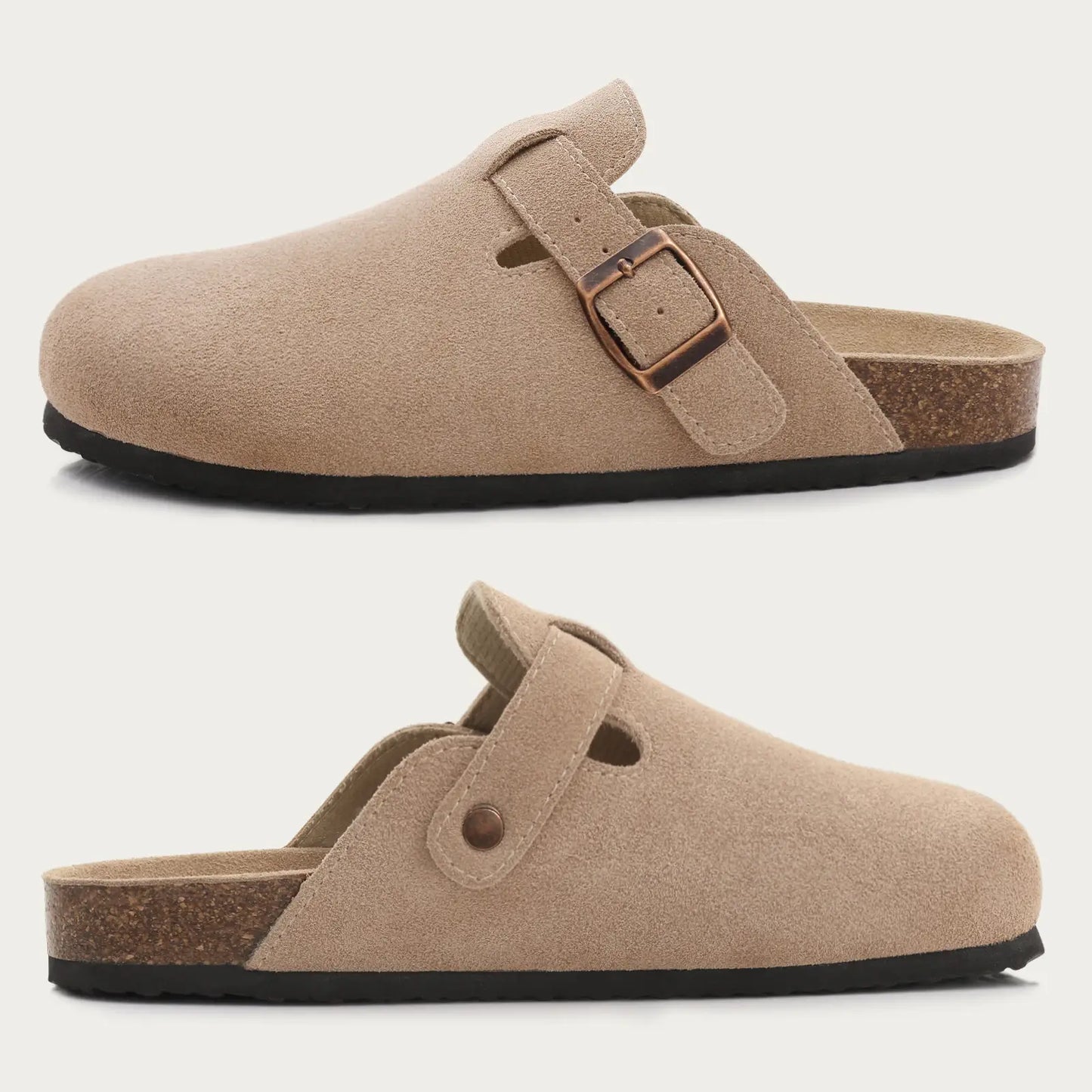 Elarova | Moderne und stilvolle Wildleder Hausschuhe für Damen