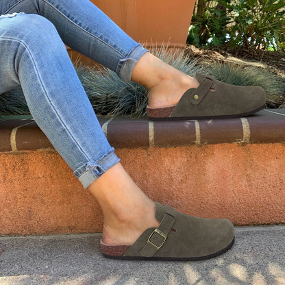 Elarova | Moderne und stilvolle Wildleder Hausschuhe für Damen