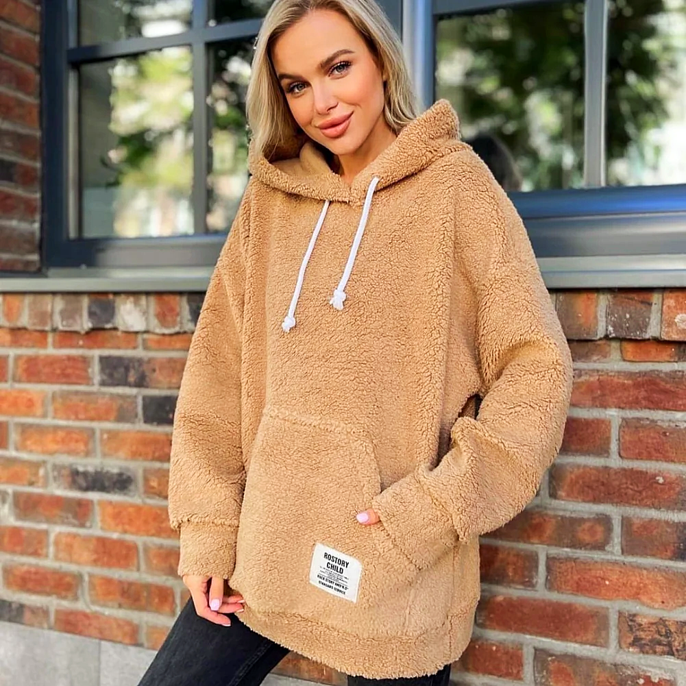 Elarova | Moderner Damen-Hoodie mit Plüsch