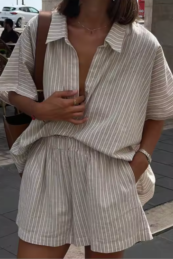 Elarova | Modernes Damen Zweiteiler Set Elegant