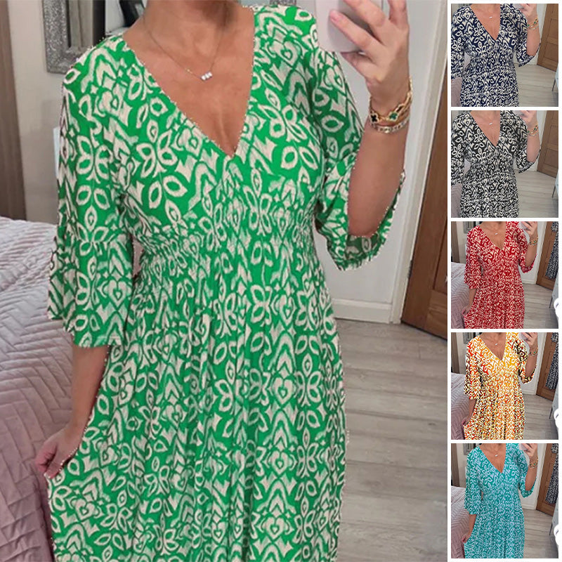 Elarova | Modische Damenkleid mit Print