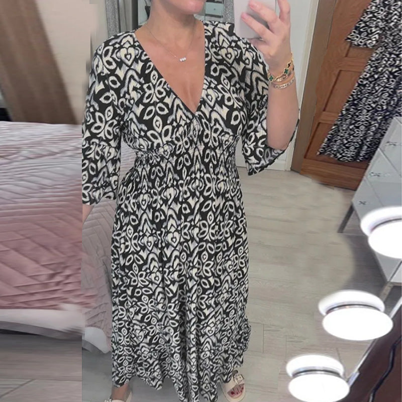 Elarova | Modische Damenkleid mit Print