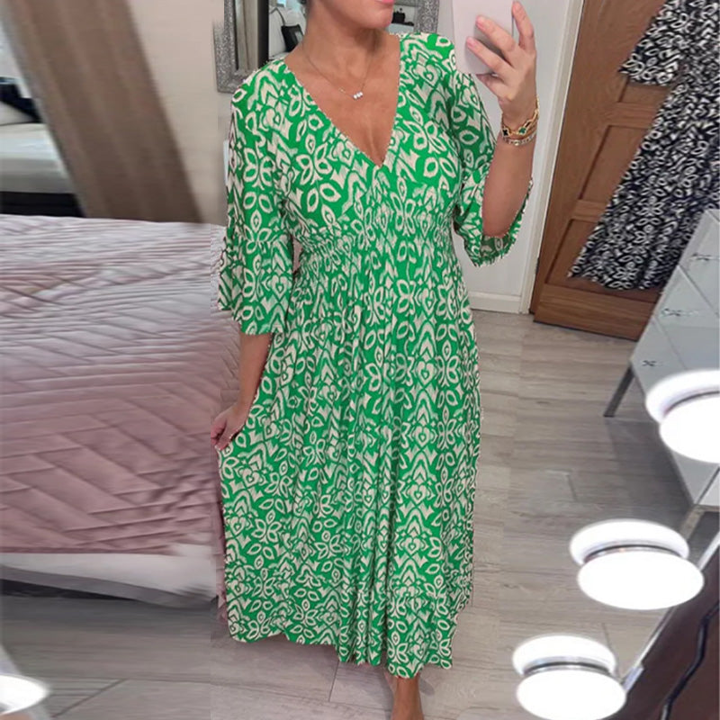 Elarova | Modische Damenkleid mit Print