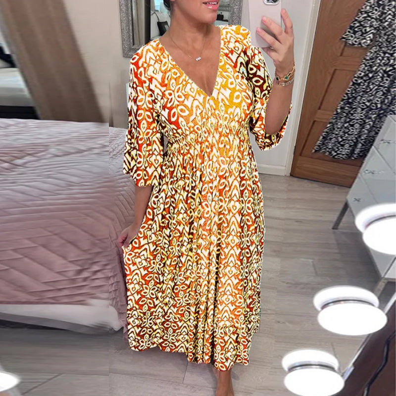 Elarova | Modische Damenkleid mit Print