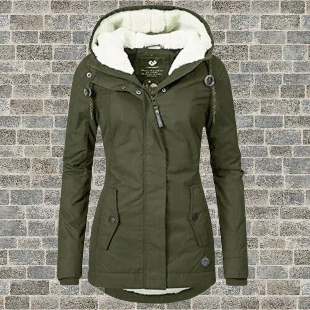 Elarova | Modischer Mantel mit Kapuze für Winter und Herbst