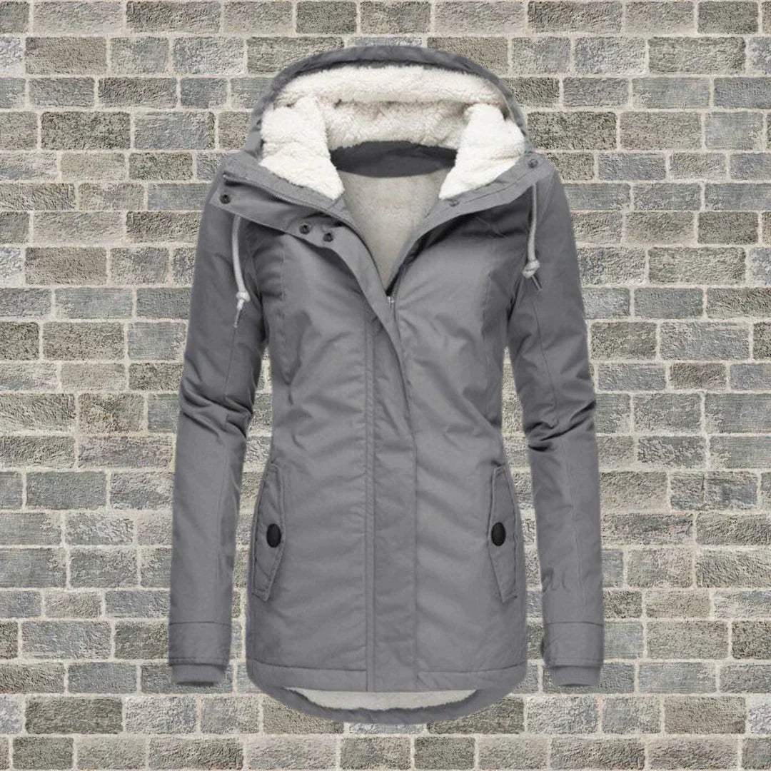 Elarova | Modischer Mantel mit Kapuze für Winter und Herbst