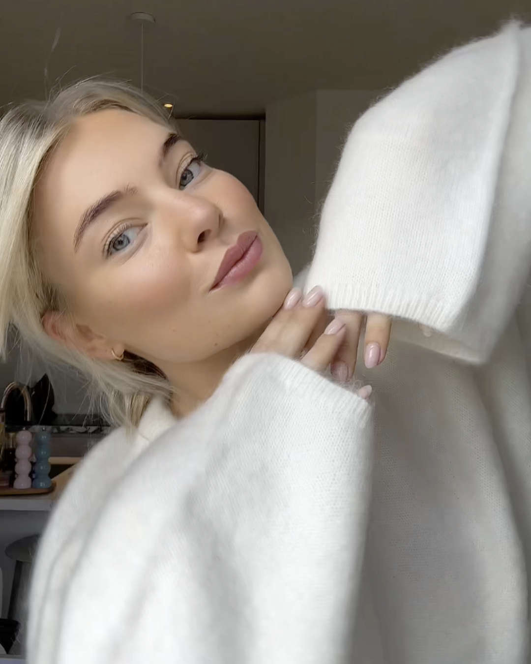 Elarova | Mohair Mischpullover mit Rundhalsausschnitt